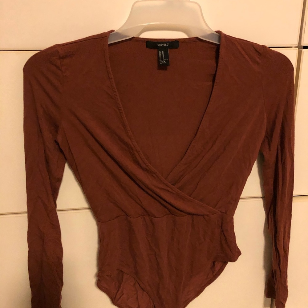 burnt orange body suit